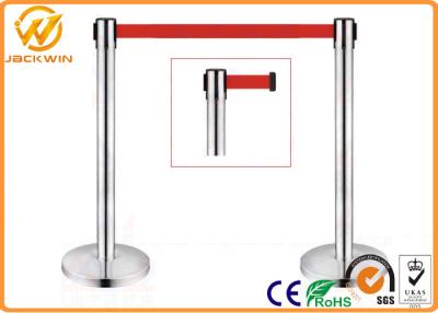 China Airport Stainless Steel Queue Crowd Control Barrier Retractable Queue Rope Barrier Line for sale
