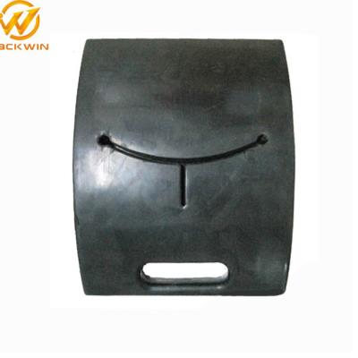 China Delineator Post black pedestal stand , rubber pole base 42.5*32.5*8.5cm for sale