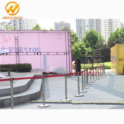 China Airport/Bank/Events Crowd Control Stainless Steel Retractable Belt Queue Barrier for sale