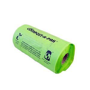 Green Color Grocery Shopping Bags, Plastic Tee Shirt Bags Environmental Friendly
