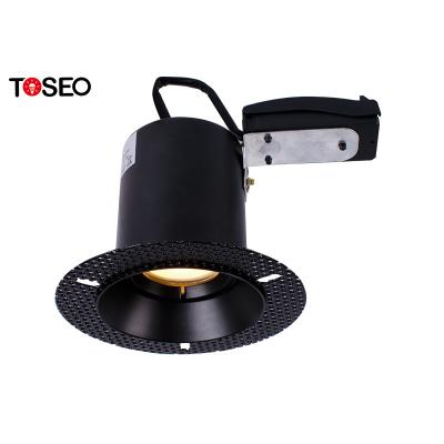 China White / Black Fire Rated Trimless Downlights , 75mm Cut Out Downlights for sale