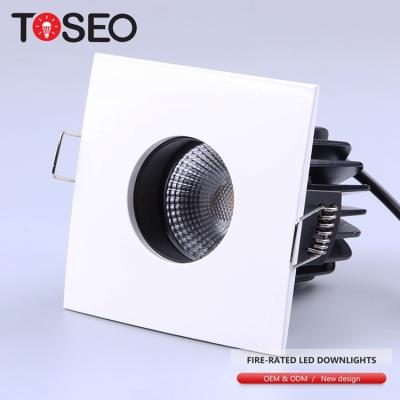 China Fire Rated Commercial LED Recessed Downlights Square Anti Glare 11 Wattage for sale