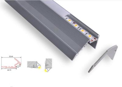 China Stair Led Profile Channel , C027 Recessed Aluminium Profiles For Led Lighting for sale