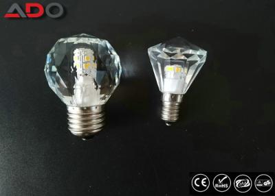 China Diamond Shape  E14 Crystal Led Candle Bulb Concussion Proof 2700k Cct for sale