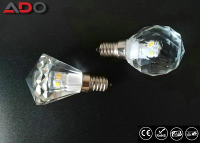 China Pure Light Color Crystal Clear Light Bulbs , E14 Led Candle Lamps Dimmable for sale