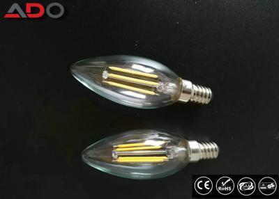 China Triac Dimmable Power Saving Light Bulbs 35 * 98mm E14 / E12 C35 Candle Shape for sale