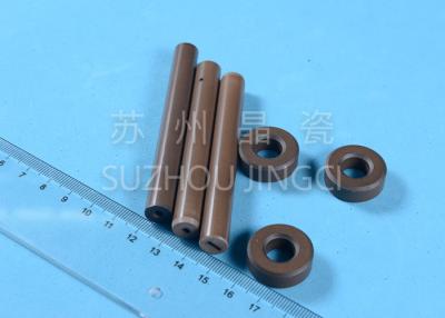 China Coffee Color 95% Alumina Ceramic Shafts With High Abrasion Resistance for sale
