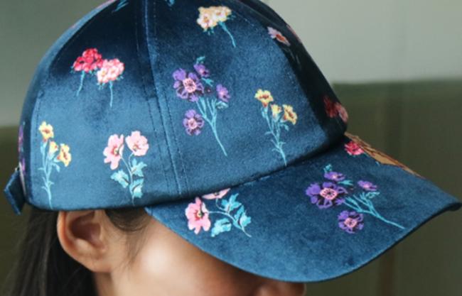 Latest Design Deluxe Printed Baseball Caps Ladies Velvet Hats Streetwear