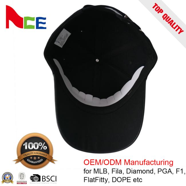 PU Sports Dad Hats Street style hats Black Pure Color For Unisex