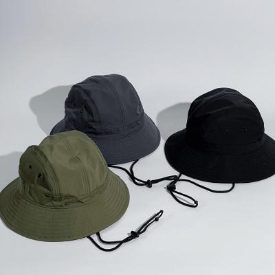 China Women Men Sunproof Sun Fishing Hat With Protection Wide Brim Bucket Hat 58cm for sale