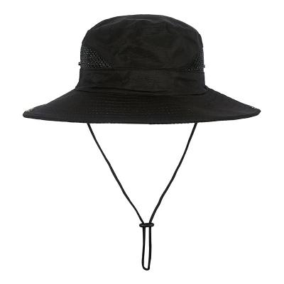 Chine chapeau extérieur de 58cm Sun avec le chapeau large pliable de seau de pêche de bord de protection à vendre