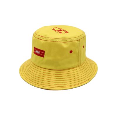 China Smiley Embroidery Women Cotton Hip Hop Hat Summer Unisex Panama Beach Fishing Cap for sale