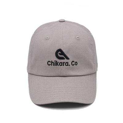 China Black Cotton Six-Panel Baseball Cap Packaged in Individual Polybag for sale