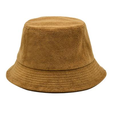 中国 New towel cloth Bucket hat for female autumn and winter sunshade 販売のため