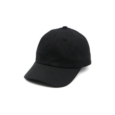 China sport embroidery logo 100% cotton men unstructured black cotton dad hat plain custom baseball cap for sale