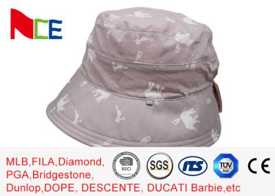 China Customized printing pink sun block sunshade adult female bucket hat for sale