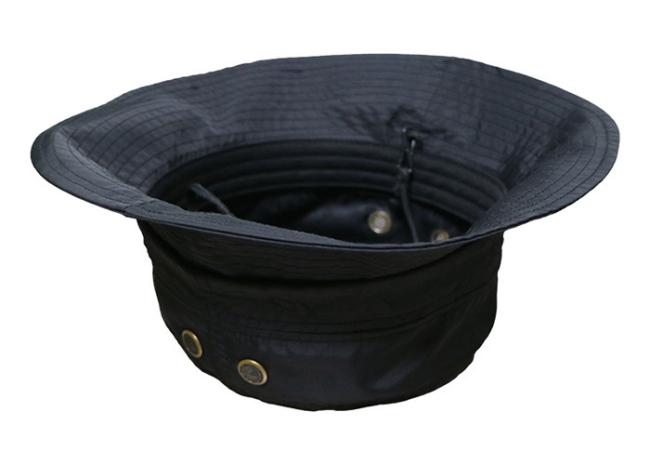 Customize Black Fisherman Bucket Hat Custom logo For man woman
