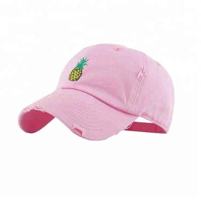 China Logo Printing Plain Baseball Golf Cap , Adjustable College Baseball Caps for sale
