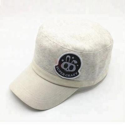 China Personalized White Military Cadet Cap For Guys With Embroidered Pattern for sale