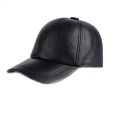 China Adults Leather Daddy Hat , Curve Fitted 6 Panel Dad Hat Waterproof for sale