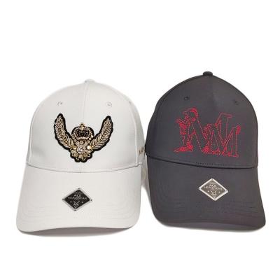 中国 敏感な技術の野球のスポーツの帽子100%の綿によってカスタマイズされる装飾的なパッチ6のパネルのロゴ 販売のため