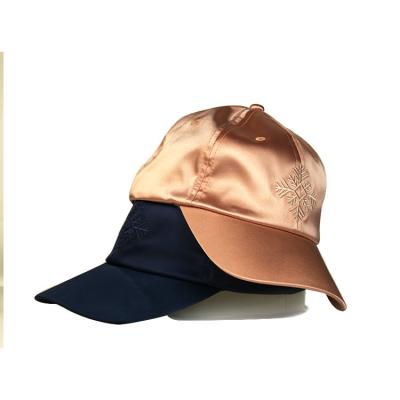 中国 Wholesale personality fashion fully custom embroidered satin baseball cap for unisex 販売のため
