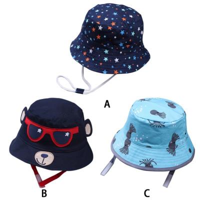 China ACE new brand custom private brand cotton with digital printed baby bucket hat cap upf 50+ for sale