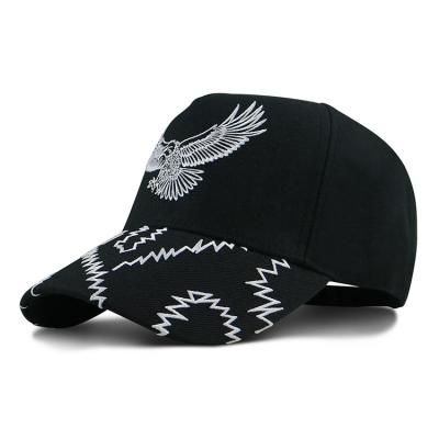 China Black OSFM  Structured Baseball Cap With Metal Buckle for sale