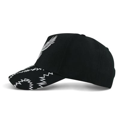 China ACE Cotton Five panel Baseball Cap With Self Strap Embroidery Logo for sale