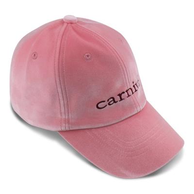 China Polyester Peach Skin 6 Panel Baseball Cap With Self Strap for sale