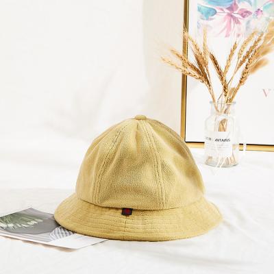 China Winter 58cm Terry Towel Bucket Hats With Customized Label for sale