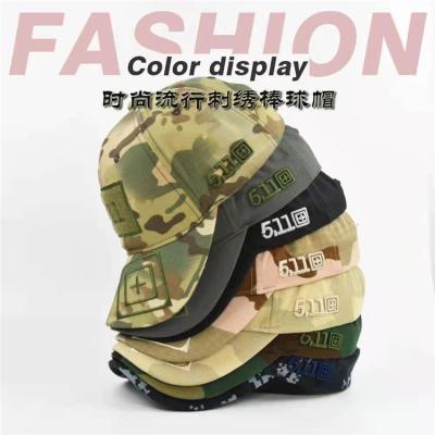 China Sombrero militar de la pesca del borde de la curva de la gorra de béisbol del ejército ajustable unisex retro del camuflaje en venta