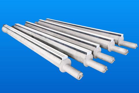 Close-up view of ceramic suction box components