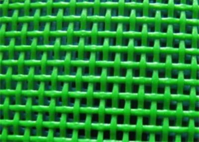 China Plain Weave Polyester Mesh Belt Green Linear Screen For Drying Products for sale