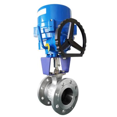 China 25-300mm V Type Ball Valve Shear Force Double Bearing for sale