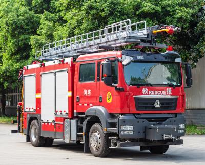 China Sinotruk Sitrak 18m Aerial Ladder Rescue Fire Fighting Truck Price Specialized Vehicle for sale