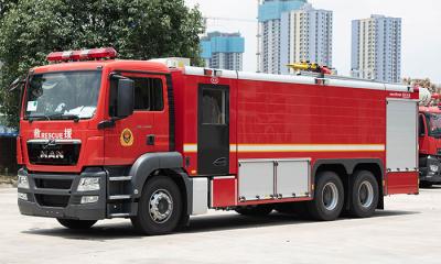 China MAN Heavy Duty Fire Engine with 4200 Gallons Water and 6 Firefighters for sale