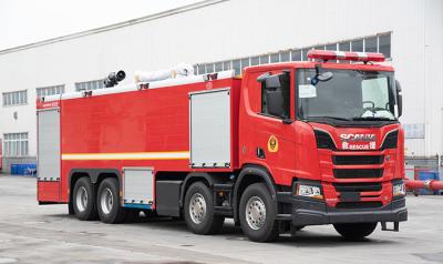 China 25 toneladas de coche de bomberos resistente de SCANIA con la bomba de agua 10000L/min. en venta