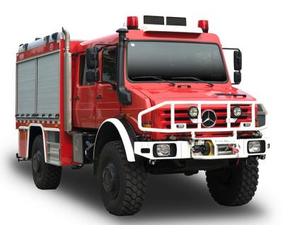China 4x4 Unimog Forest Special Fire Truck with Double Cabin and Water Tank for sale