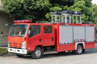 China ISUZU 50kw Generator Light Fire Truck With Telescopic Lighting for sale