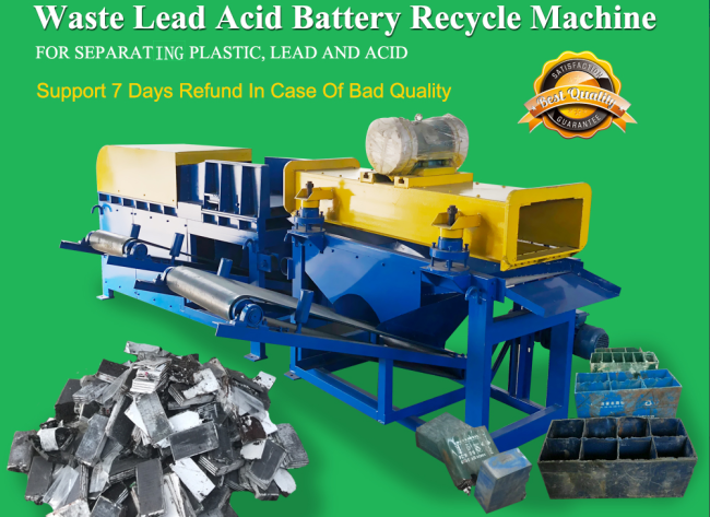 Junk Car Lead Acid Battery Recycling Machine