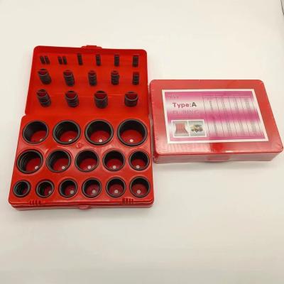 China Conjunto personalizado e padrão de seleção Caixa de ferramentas de vedação Kit de anel hidráulico O Kit de reparação O-ring Set NBR Oring Seal Kit à venda