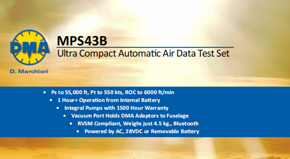 DMA MPS43B Air Data Tester