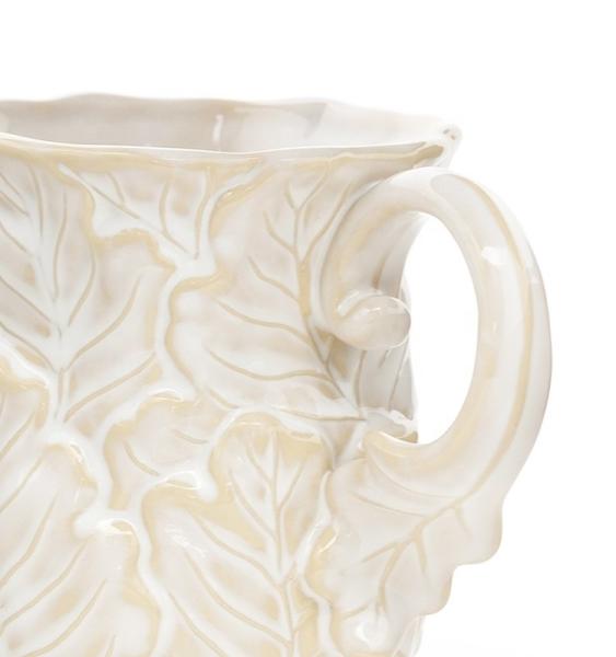Quality Gardening Mugs White Garden Harvest Mug Ceramic Mug With 3d Reactive Glaze for sale