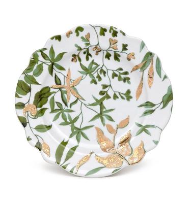 China Placas Placas de porcelana Envases de mesa de otoño Boutique Set de regalos Venta caliente Nuevo diseño Placas de cerámica reales Placas redondas Seguridad alimentaria en venta