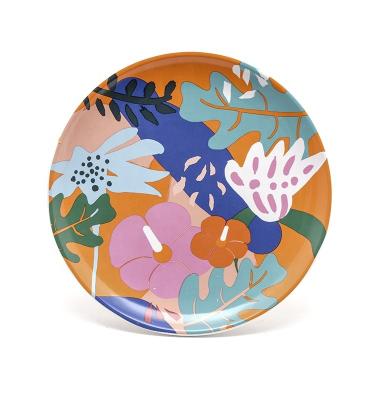 Китай Горячая продажа 8 дюймов посуда керамика высокое качество красочная салатная тарелка для весны летом Порцелановый блюдо продается