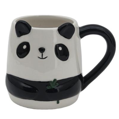 China Wholesale customized handmade cute animal 3d drinking cups tea coffee ceramic mug gift for sale