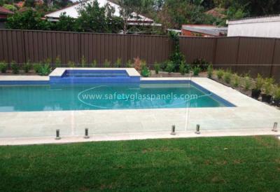 China Custom Absolute Glass Pool Fencing , Toughened Glass Swimming Pool Fence for sale