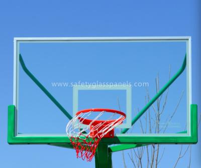 China Outdoor Fully Tempered Glass Basketball Backboard With Impact Resistant for sale