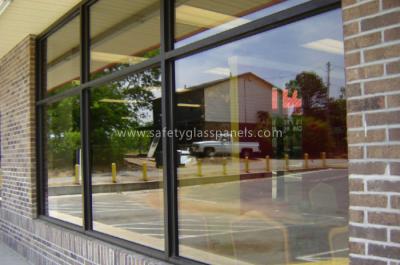 China Bullet Proof Etched Insulated Glass Unit 12mm , Window Glass Thermal Insulation for sale